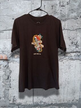 Men's Brown Short-Sleeve Graphic Tee - Better Luck Next Time